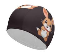 Cartoon Cute Otter Flamingo and Pine Women Adult Waterproof Swimming Cap Bathing Caps for Women, Long and Short Hair
