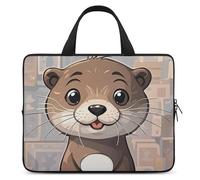 Cartoon Cute Otter Laptop Case Sleeve 15inch Business Travel Protective Computer Carrying Cover Briefcase Handbags for Laptop Or Tablet