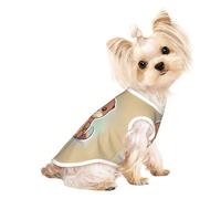 Cartoon Cute Otter Print Pet Vest Breathable Sleeveless T-Shirt Indoor Outdoor Tank Top Pets Home Apparel