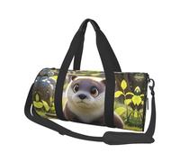 Cartoon Cute Otter Travel Duffel Bag Sports Gym Bag, Lightweight Overnight Weekender Bag With Shoes Compartment Yoga Gym Sports Bag For Men Women
