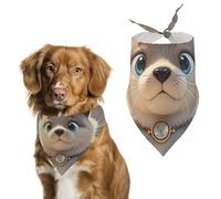 Cartoon Cute OtterPet Scarf Dog Bandana for Small Medium Large Exquisite Unique Cat Dogs Kerchief Premium Fabric Cute Triangle Cat Dogs Bibs Scarf