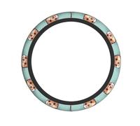 Cartoon Cute Otters Print Fashionable Steering Wheel Cover Cars Trucks Non-Slip Comfort Driving Year-Round