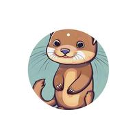 Cartoon Cute Otters Printing 10 Pcs Air Freshener Cards,Car Scented Hanging Sheets Air Freshener Set For Car Decoration