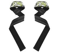 Cartoon Cute Panda Leaves Fitness Lifting Straps 26" Neoprene Padded Deadlift Straps Women for Weightlifting, Deadlifting, Exercise, Strength Training venda para muneca de la mano