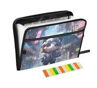 Cartoon Cute Panda Style Expandable File Folders 13 Pockets A4 Letter Size with Zipper Closure for Business Filing Wallet carpetas de