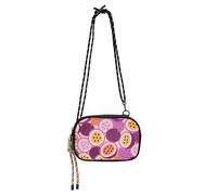 Cartoon Cute Passion Fruit Purple Small Black Crossbody Purse for Men Practical with Adjustable Strap Purses Take a walk bolsos negros para mujeres