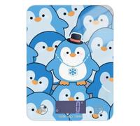 Cartoon Cute Penguin Blue Cooking Kitchen Scale for Food 11lb/0.18oz, 5kg/5g Scales for Grams with 4 Unit for Roasting Roasting Roasting pesa para comida