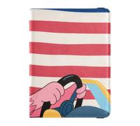 Cartoon Cute Pink Flamingos 4th Of July Independence Day Leather family passport holder for travel Vaccine Case Protector Cover Passport Case Travel Documents Wallet for women Waterproof, Cartoon cute
