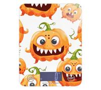 Cartoon Cute Pumpkin Monsters LCD Display Food Scales 11lb/0.18oz, 5kg/5g Digital Scale Small with 4 Unit for Espresso Weight Loss Roasting (Batteries not Included)