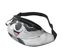 Cartoon Cute Raccoon 1 Printed Fanny Pack for Men Women Crossbody Waist Bag Pack Bum Bag with Adjustable Strap for Hiking Running Travel Cycling