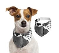 Cartoon Cute Raccoon,Dog Bandanas Cotton Pet Scarf Adjustable Bibs for Pet,L