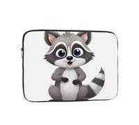 Cartoon Cute Raccoon Laptop Bag 17 inch Business Briefcase Gifts for Men Women Water Resistant Laptop Sleeve Carry On Laptop Case Shockproof Protective Computer Bag Notebook Case
