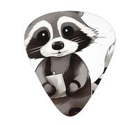 Cartoon Cute Raccoon Print Guitar Pick Comfortable Feel, Clear Sound, Multiple Thicknesses For Varied Tones