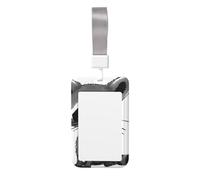 Cartoon Cute Raccoon Print Id Card Holder,Badge Holder with Lanyard,Work Pass Protector for Office Staff School Nurse