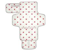 Cartoon Cute Red Strawberry Reusable Portable Changing pad with Tissue Pocket Portable Baby Changing pad Lightweight & Foldable Changing Station cambiador de pa?ales para Bebes
