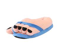 Cartoon Cute Slippers Women And Men, Anti-Skid Faux Fur House Slippers, 3d Original Huge Toe Novety Flip-Flop, Winter Warm Cotton Soft Plush Shoes, Funny Gifts For Halloween & Christman