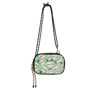 Cartoon Cute Sloth Green Anti Theft Crossbody Bag Womens Beauty with Credit Card Slots Messenger Bag Crossbody Have a meal bolsos de hombro para mujer