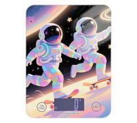 Cartoon Cute White Astronaut Food Weighing Food Scales for Kitchen 11lb/0.18oz, 5kg/5g Waterproof Kitchen Scale Grams with 4 Unit for Baking Baking Cooking pesa Digital para alimentos
