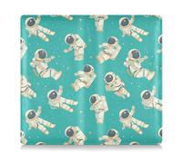 Cartoon Cute White Astronaut Leather Registration and Insurance Card Holder Wallet Accessories Case for Cards, Essential Document Driver License, Cartoon cute white astronaut, One Size