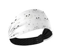 Cartoon Cute White Cat Moisture Wicking summer headbands for women Elastic hairband for basketball Volleyball basketball accesorios para cabello de mujer