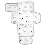 Cartoon Cute White Cat Reusable Changing Table Pads with Tissue Pocket Diaper Changing pad Portable Infant Travel Station Kit cambiadores de pa?ales para Bebes