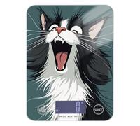 Cartoon Cute White Fried Fur Cat Keto Scale for Food 11lb/0.18oz, 5kg/5g Easy Clean Small Digital Scale with 4 Unit for Meal Prep Meal Prep Meal Prep peso Digital para comida