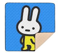 Cartoon Cute White Kitten Soft Thick Baby Play Mat for Floor 1-Piecing Padded Play Mat for Babies Infants Toddlers, 50'' x 50''