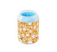 Cartoon Cute White Rabbit Reusable Dog Foot Cleaner Cup Soft Silicone Bristles Essential For All Pets Owners for Small Medium Dogs & Cat Breeds cintur贸n de seguridad para perros