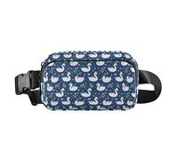 Cartoon Cute White Swan Fashion Fanny Waist Pack for Men Women Small Running Belt Bag Waist Pack with Adjustable Strap for Travel Vacation Running, Cartoon cute white swan, One Size
