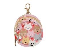 Cartoon Cute Wolf Red Baby Boy Pacifiers Holder Case Portable Change Purse Key Holder, Small Item Storage pouching