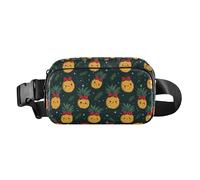 Cartoon Cute Yellow Bow with Pineapple Trendy Fanny Waist Pack for Men Women Water Resistant Belt Bag with Adjustable Strap for Travel Shopping Running, Cartoon cute yellow bow with pineapple, One