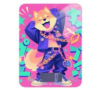 Cartoon Dancing Dog Hip Pop Neon Color calorie counting food scale cute 11lb/0.18oz, 5kg/5g small digital kitchen scale with 4 unit for Baking roasting Cooking (Batteries not Included)
