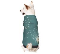 Cartoon Dandelion Clock Printed Small Pet Hoodie, Breathable And Soft, Suitable For Indoor And Outdoor Use