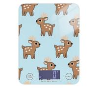 Cartoon Deer Blue Easy Clean Scale for Food 11lb/0.18oz, 5kg/5g oz gram Scale with 4 Unit for Meal Prep Cooking Keto (Batteries not Included)