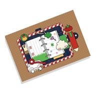 Cartoon Desktop Pad Washable Cotton Linen Desk Mat 40x60cm Table Covers Decorative Cloth for Dinning Office Cotton Linen Desk Pad Covers