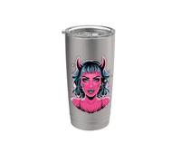 Cartoon Devilin for Female Devils and Gothic Girls Stainless Steel Insulated Tumbler