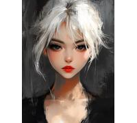 Cartoon Diamond Art Kits Adults, Diamond Painting Women Crystal Art Kits for Adults Kids DIY 5D Round Full Drill Gem Dots Embroidery Paintings Crafts Picture for Beginners, Room Decor 40x55cm 2r-26E