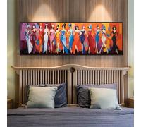 Cartoon Diamond Art Kits for Adults, 31.4x82.6 Inch/80x210 cm Large Dimond Picture Art for Wall Decor, Lady Diamond Painting Kit for Kids/Beginners, DIY 5D Diamond Painting Cross Stitch for Home Decor