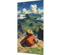 Cartoon Diamond Painting Landscape Diamond Art Kits Adults, Crystal Art Kit for Adults 5D Square Full Drill Gem Dots Rhinestone Embroidery Crafts Picture Beginners for Home Wall Decor 30x60cm yp8-a0