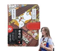 Cartoon Diary - 4.13 * 5.75 * 0.79 Inches Cute Cartoon Cat Notebook | Cat Diary Series Magnetic Notebook | Sketchbook Diaries Notepad Travel Notebooks for Cats Lover Gift, Drawing and Doodling