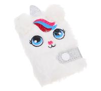 Cartoon Diary Book Writing Journal Book for Students and Teenagers Cute Plush Cover Lovely Shaped Portable Multi-function with Smooth Paper for Daily Life and Occasions