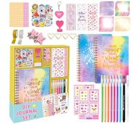 Cartoon Diary Set - Portable Girls Journal Supplies, Scrapbook Craft Stationery Bundle, Dependable Funny Writing Notebook | Academic Achievement Record Note Taking Birthday Present for Kids