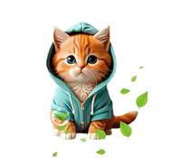 Cartoon Diffuse Ornament, Whimsical Cat Air Purifier, Sea Breeze Perfume Device, Auto Cabin Aromatic Accessories, Vent Mounted Odor Control, Dashboard Attachment, Two Piece Set, Appealing Design