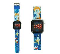 CARTOON Digital Kids Wristwatch, LED Screen, Silicone Strap for Children (Sonic)