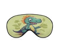 Cartoon Dinosaur Eye Mask Sleep Mask for Side Sleeper Women Men Pressure-Free & Light Block-Out Blindfold Soft Comfortable Eye Covers Breathable Blindfold Adjustable