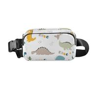Cartoon Dinosaur Fashion Crossbody Bag Waist Pack for Women Men Multifunctional Crossbody Passport Bag with Adjustable Strap for Travel Shopping Running, Cartoon Dinosaur, 1 Size, Cartoon Dinosaur, 1
