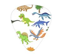 Cartoon Dinosaur Images Guitar Picks - Guitar Accessories - Guitar Picks For Acoustic Guitar, Electric Guitar, Bass Guitar For Men Women Professional Guitarist, Musicians And Beginner.