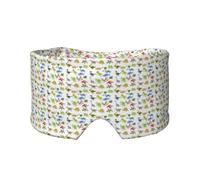 Cartoon Dinosaur Images Print Eye and Ear Muffs Soft Blackout Blocking Sleeping for Adults Kids Travel Nap Aid