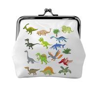 Cartoon Dinosaur Images Printing Minimalist Lightweight Wallet for School and Work Commutes,Concerts Travel Kit Wallet