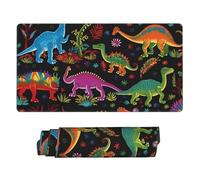 Cartoon Dinosaur Mouse Pad Large Desk Mat XL PU Leather Desk Pad Waterproof Gaming Mousepad Easy Clean Desks Protector Mat Keyboard Mats, Writing Pads for Office Home 29.5 x 16 in